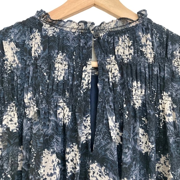 Joie Thelen Blue & Gray Baltic Print Flowy Sleeveless Mini Dress - Picture 11 of 15